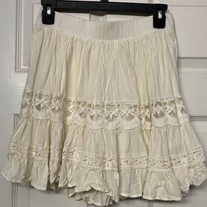 Cream skirt